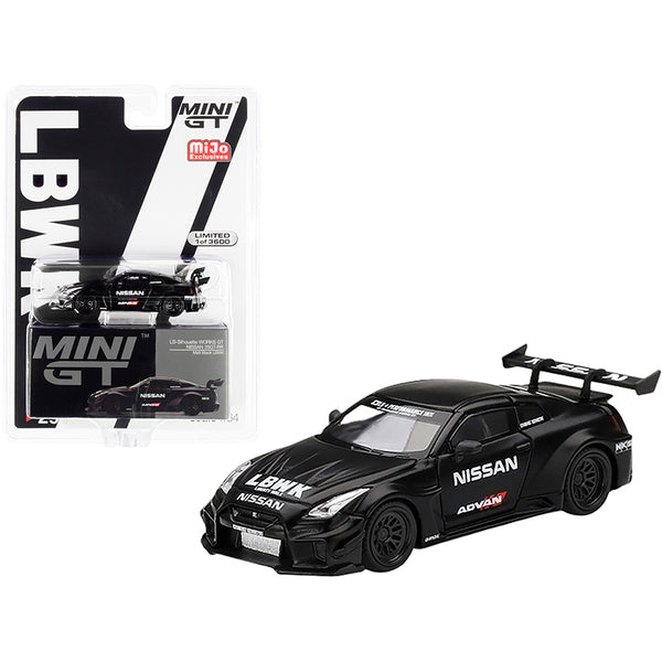 Nissan 35GT-RR Ver.2 LB-Silhouette WORKS GT "Advan" Matt Black LBWK Limited Edition to 3600 pieces Worldwide 1/64 Diecast Model Car by True Scale Miniatures