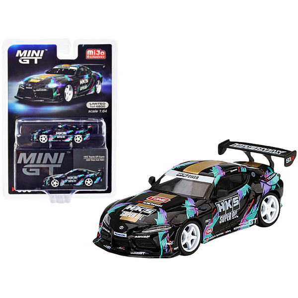 Toyota GR Supra (A90) RHD (Right Hand Drive) "HKS" Livery "2020 Tokyo Auto Salon" Limited Edition to 4800 pieces Worldwide 1/64 Diecast Model Car by True Scale Miniatures