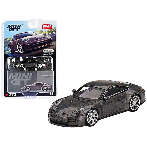 Porsche 911 (992) GT3 Touring Agate Gray Metallic Limited Edition to 3600 pieces Worldwide 1/64 Diecast Model Car by True Scale Miniatures