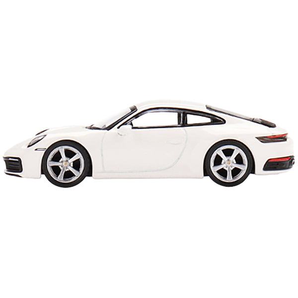 Porsche 911 (992) Carrera S White Limited Edition to 3000 pieces Worldwide 1/64 Diecast Model Car by True Scale Miniatures