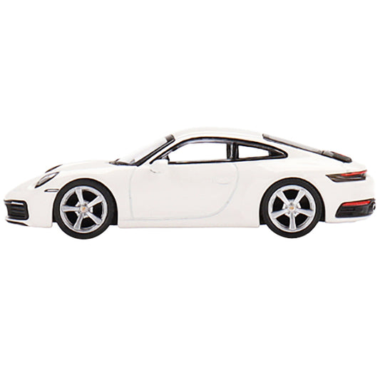 Porsche 911 (992) Carrera S White Limited Edition to 3000 pieces Worldwide 1/64 Diecast Model Car by True Scale Miniatures