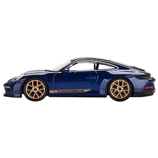 Porsche 911 (992) GT3 Touring Gentian Blue Metallic Limited Edition to 3000 Worldwide 1/64 Diecast Model Car by True Scale Miniatures