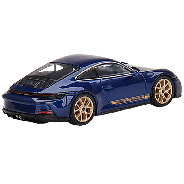 Porsche 911 (992) GT3 Touring Gentian Blue Metallic Limited Edition to 3000 Worldwide 1/64 Diecast Model Car by True Scale Miniatures