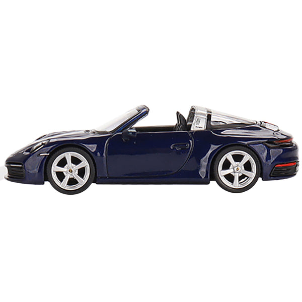 Porsche 911 Targa 4S Gentian Blue Metallic Limited Edition to 3000 pieces Worldwide 1/64 Diecast Model Car by True Scale Miniatures