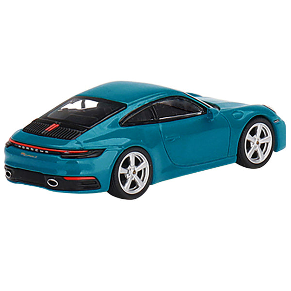 Porsche 911 (992) Carrera S Miami Blue Limited Edition to 1800 pieces Worldwide 1/64 Diecast Model Car by True Scale Miniatures