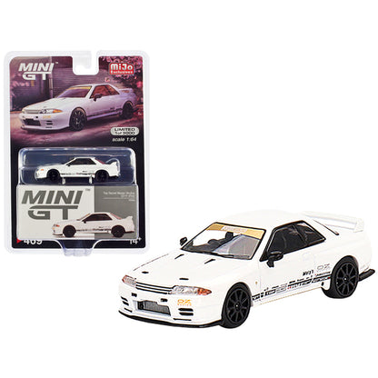 Nissan Skyline GT-R VR32 "Top Secret" RHD (Right Hand Drive) White Limited Edition to 1200 pieces Worldwide 1/64 Diecast Model Car by True Scale Miniatures