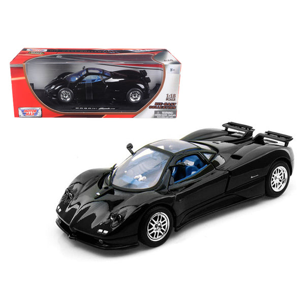 Pagani Zonda C12 Black 1/18 Diecast Model Car by Motormax