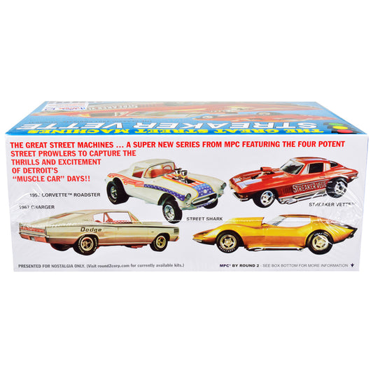 Skill 2 Model Kit 1967 Chevrolet Corvette Stingray "Streaker Vette" "The Great Street Machines" Series 1/25 Scale Model Car by MPC