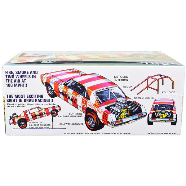 Skill 2 Model Kit Bill Shrewsberry's L.A. Dart Wheelstander Drag Car "Legends of the Quarter Mile" Series 1/25 Scale Model Car by MPC