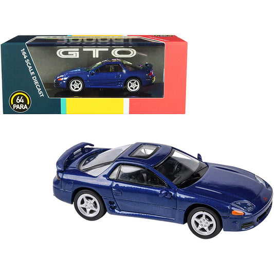 Mitsubishi 3000GT GTO with Sunroof Mariana Blue Metallic 1/64 Diecast Model Car by Paragon