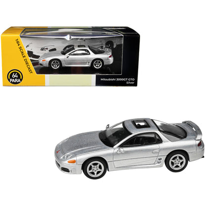 Mitsubishi 3000GT GTO Silver Metallic with Sunroof 1/64 Diecast Model Car by Paragon Models