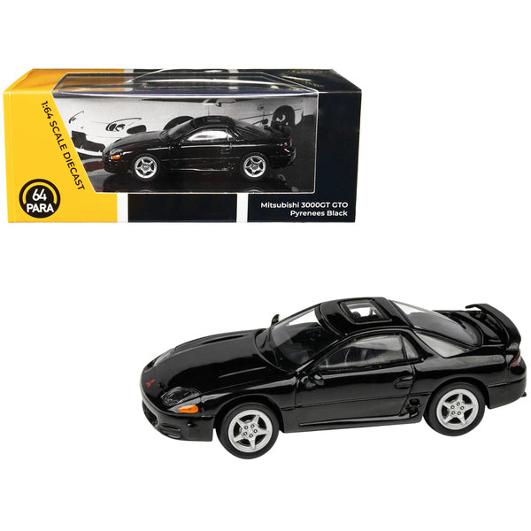 Mitsubishi 3000GT GTO Pyrenees Black with Sunroof 1/64 Diecast Model Car by Paragon Models