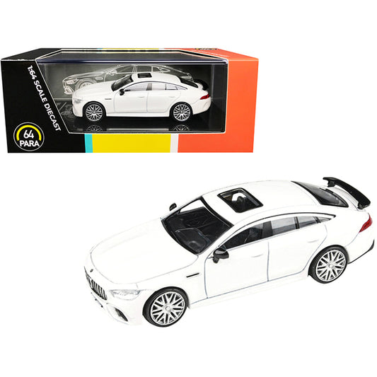 Mercedes-AMG GT 63 S with Sunroof Diamond White 1/64 Diecast Model Car by Paragon