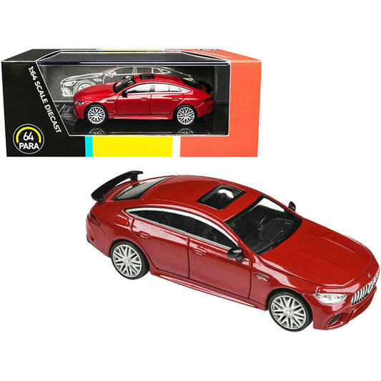 Mercedes-AMG GT 63 S with Sunroof Jupiter Red 1/64 Diecast Model Car by Paragon