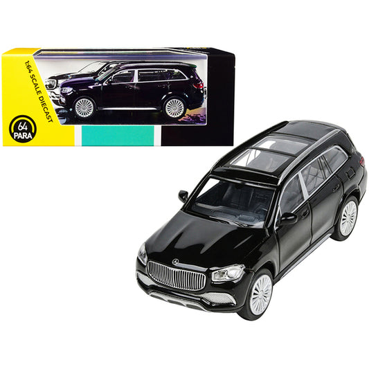 Mercedes-Maybach GLS 600 with Sunroof Black 1/64 Diecast Model Car by Paragon