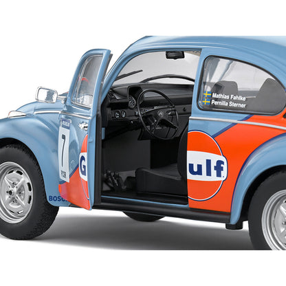 Volkswagen Beetle 1303 #7 Mathias Fahlke - Pernilla Sterner "Gulf Oil" Rally Cold Balls (2019) "Competition" Series 1/18 Diecast Model Car by Solido