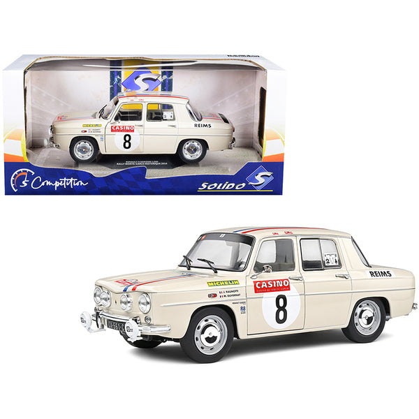 Renault 8 Gordini 1300 #8 J. Ragnotti - M. Duvernay Rally Monte-Carlo Historique (2014) "Competition" Series 1/18 Diecast Model Car by Solido