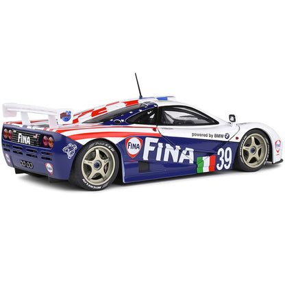 McLaren F1 Short Tail GTR #39 Nelson Piquet - Johnny Cecotto - Danny Sullivan "Fina" 24H of Le Mans (1996) "Competition" Series 1/18 Diecast Model Car by Solido