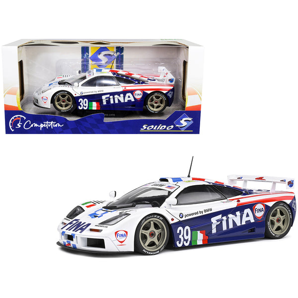 McLaren F1 Short Tail GTR #39 Nelson Piquet - Johnny Cecotto - Danny Sullivan "Fina" 24H of Le Mans (1996) "Competition" Series 1/18 Diecast Model Car by Solido