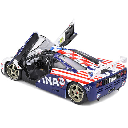 McLaren F1 Short Tail GTR #39 Nelson Piquet - Johnny Cecotto - Danny Sullivan "Fina" 24H of Le Mans (1996) "Competition" Series 1/18 Diecast Model Car by Solido