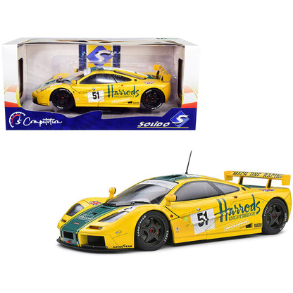 McLaren F1 GTR Short Tail #51 Andy Wallace - Derek Bell - Justin Bell "Harrod's" 24H of Le Mans (1995) "Competition" Series 1/18 Diecast Model Car by Solido