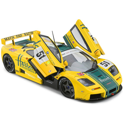 McLaren F1 GTR Short Tail #51 Andy Wallace - Derek Bell - Justin Bell "Harrod's" 24H of Le Mans (1995) "Competition" Series 1/18 Diecast Model Car by Solido