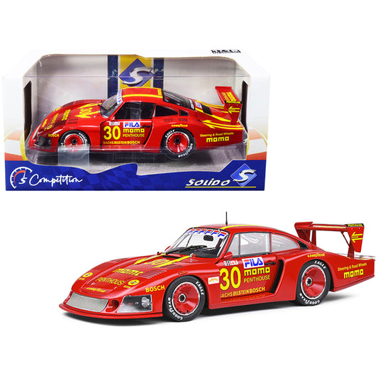 Porsche 935 Mobydick RHD (Right Hand Drive) #30 Gianpiero Moretti "MOMO / Penthouse" "Competition" Series 1/18 Diecast Model Car by Solido