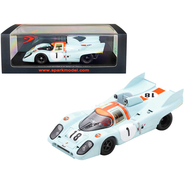 Porsche 917K RHD (Right Hand Drive) Jackie Oliver "Gulf Oil" Le Mans Test Car (1971) 1/43 Model Car by Spark