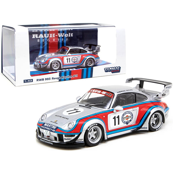 Porsche RWB 993 #11 Rough Rhythm "Martini International Club" "Kamiwaza Racing" WebStore Special Edition "RAUH-Welt BEGRIFF" 1/43 Diecast Model Car by Tarmac Works