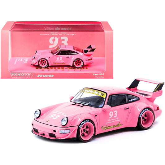 RWB 964 #93 "Veronika" Pink Idlers 12 Hours Motegi (2016) "RAUH-Welt BEGRIFF" 1/43 Diecast Model Car by Tarmac Works