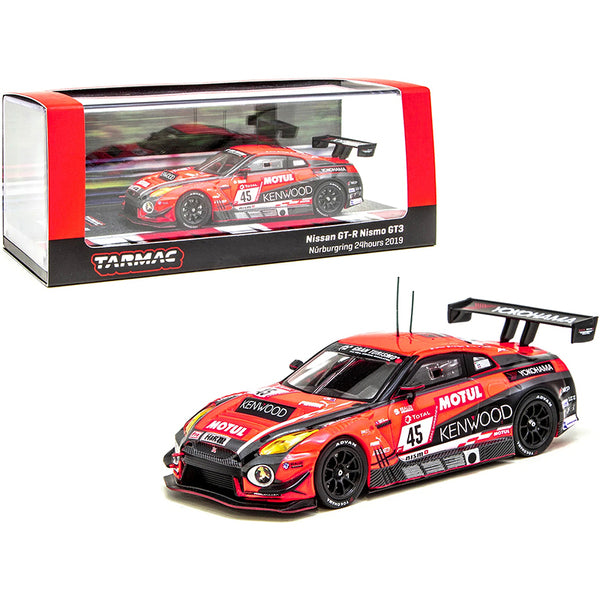 Nissan GT-R Nismo GT3 #45 Coronel - Fujii - Matsuda - Takaboshi Nurburgring 24 Hours (2019) 1/64 Diecast Model Car by Tarmac Works