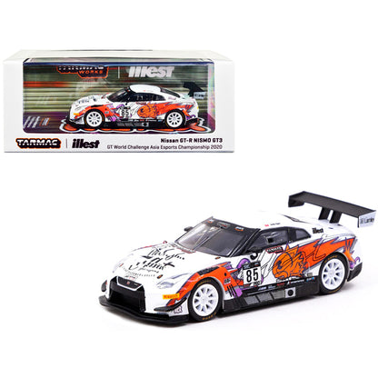 Nissan GT-R Nismo GT3 #85 Andy Ngan "Illest" GT World Challenge Asia Esports Championship (2020) "Hobby64" Series 1/64 Diecast Model Car by Tarmac Works