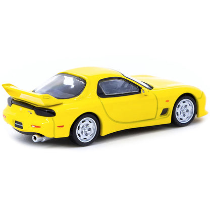 Mazda RX-7 (FD3S) Mazdaspeed A-Spec RHD (Right Hand Drive) Competition Yellow Mica "Global64" Series 1/64 Diecast Model Car by Tarmac Works