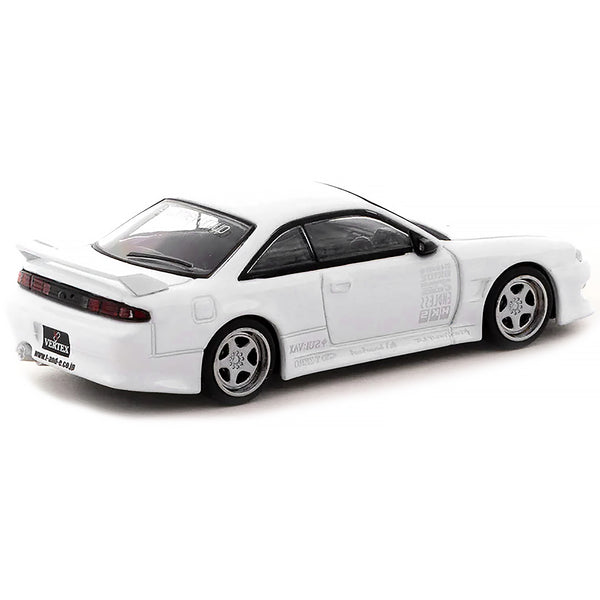 Nissan VERTEX Silvia S14 RHD (Right Hand Drive) White "Lamley Group" Special Edition "Global64" Series 1/64 Diecast Model Car by Tarmac Works