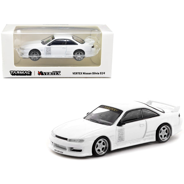 Nissan VERTEX Silvia S14 RHD (Right Hand Drive) White "Lamley Group" Special Edition "Global64" Series 1/64 Diecast Model Car by Tarmac Works