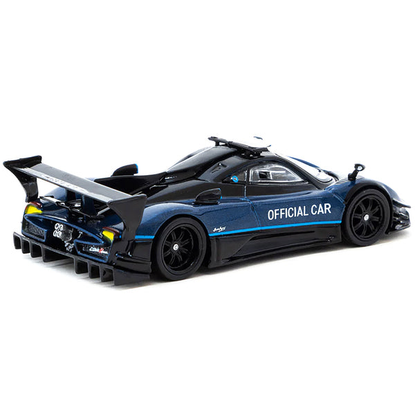 Pagani Zonda Revolucion Blue Metallic and Black "Official Car Suzuka 10 Hours" (2019) "Global64" Series 1/64 Diecast Model Car by Tarmac Works