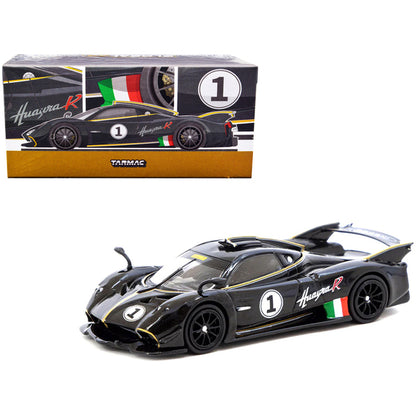 Pagani Huayra R #1 Nero Oro Black "Global64" Series 1/64 Diecast Model Car by Tarmac Works