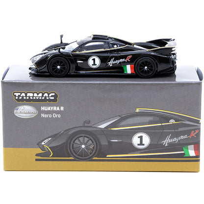 Pagani Huayra R #1 Nero Oro Black "Global64" Series 1/64 Diecast Model Car by Tarmac Works