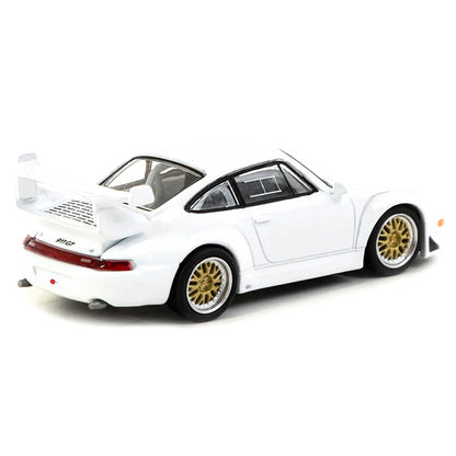 Porsche 911 GT2 White "Collab64" Series 1/64 Diecast Model Car by Schuco & Tarmac Works