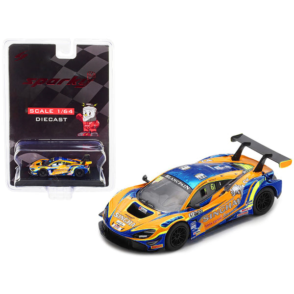 McLaren 720S GT3 #61 Piti Bhirombhakdi - Keita Sawa "ABSSA Motorsport" Blancpain GT World Challenge Asia (2019) 1/64 Diecast Model Car by Sparky