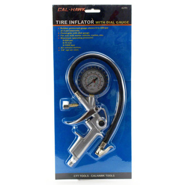 Tire Inflator with Dial Gauge