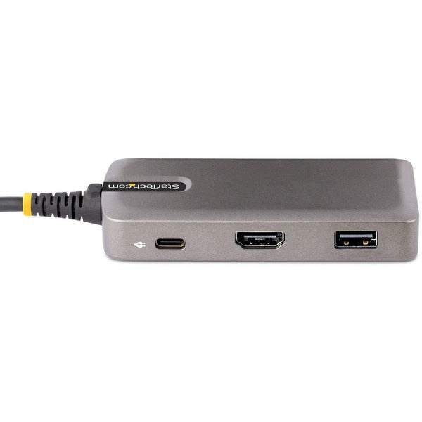 StarTech.com USB-C Multiport Adapter, 4K 60Hz HDMI, 3-Port USB Hub, 100W Power Delivery Pass-Through, Certified Works with Chromebook