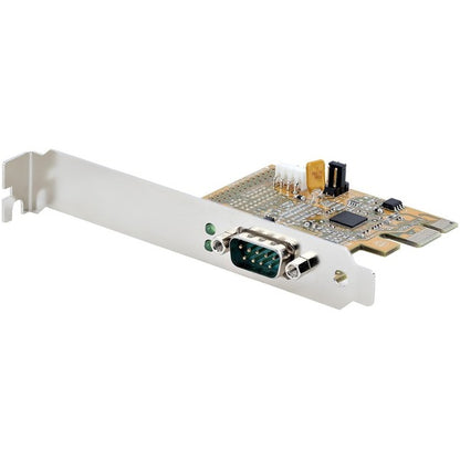 StarTech.com PCI Express Serial Card, PCIe to RS232 (DB9) Serial Interface Card, 16C1050 UART, COM Retention, Low Profile, Windows &amp; Linux