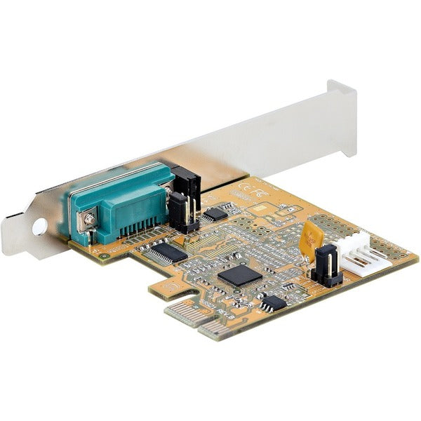 StarTech.com PCI Express Serial Card, PCIe to RS232 (DB9) Serial Interface Card, 16C1050 UART, COM Retention, Low Profile, Windows &amp; Linux