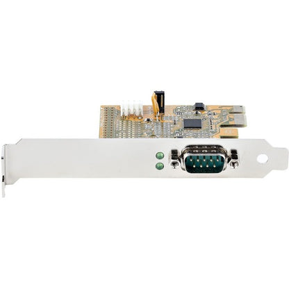 StarTech.com PCI Express Serial Card, PCIe to RS232 (DB9) Serial Interface Card, 16C1050 UART, COM Retention, Low Profile, Windows &amp; Linux