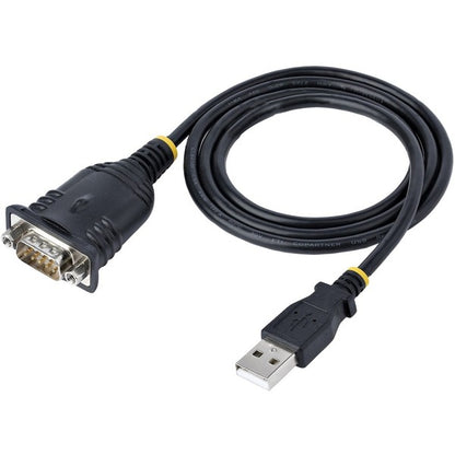 StarTech.com 3ft (1m) USB to Serial Cable, DB9 Male RS232 to USB Converter, USB to Serial Adapter, COM Port Adapter with Prolific IC