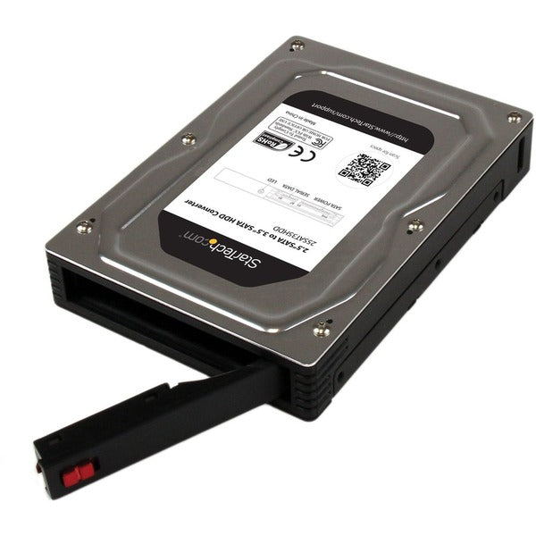 StarTech.com 2.5" to 3.5" SATA Aluminum Hard Drive Adapter Enclosure with SSD / HDD Height up to 12.5mm