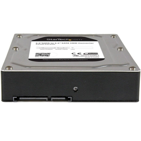 StarTech.com 2.5" to 3.5" SATA Aluminum Hard Drive Adapter Enclosure with SSD / HDD Height up to 12.5mm