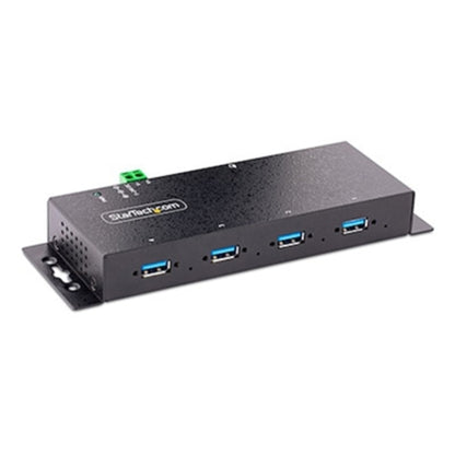 StarTech.com 4-Port Industrial USB 3.0 5Gbps Hub, Rugged USB Hub w/ ESD &amp; Surge Protection, DIN/Wall/Desk Mountable, USB-A Expansion Hub