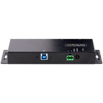 StarTech.com 4-Port Industrial USB 3.0 5Gbps Hub, Rugged USB Hub w/ ESD &amp; Surge Protection, DIN/Wall/Desk Mountable, USB-A Expansion Hub